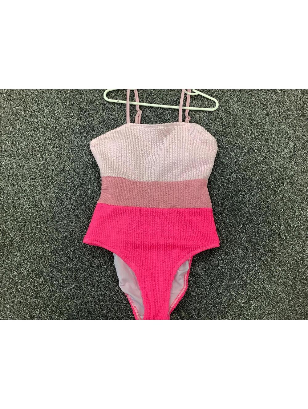 Teen Girls Colorblock One-Piece Swimsuit Size 10-11Y